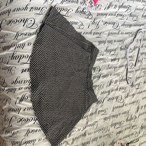 Forever 21 black-and-white polkadot skirt, size medium